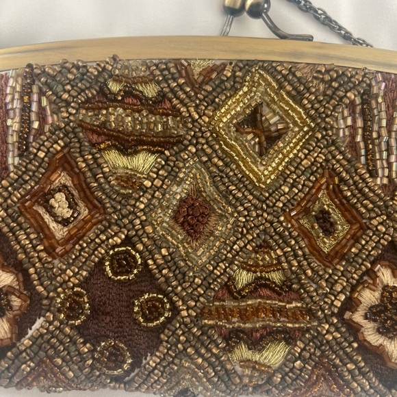 Santi beaded clutch Clutch - Brown and Gold - Picture 2 of 11